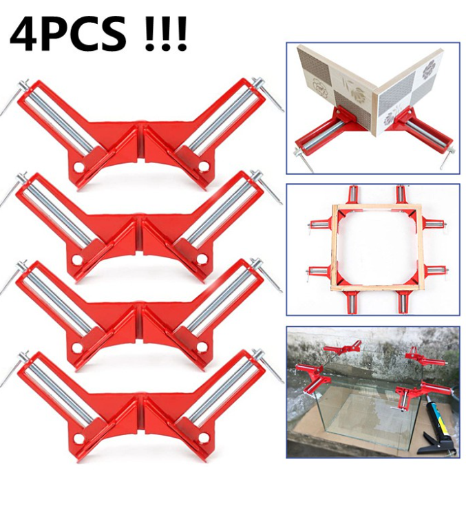 90 Degree Corner Angle Clamp for Woodworking DIY Framing Shelving Welding Fish-Tanks