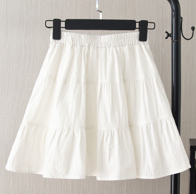New Pleated Skirt Women's Summer Black and White Pleated Skirt A-line Culottes High Waist