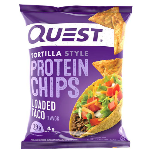Quest Tortilla Style Protein Chips  Loaded Tacos Flavor 32g