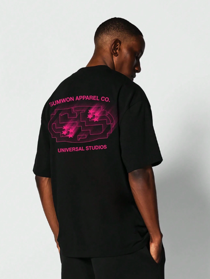 SUMWON Tee With Start & Letter Graphic Print