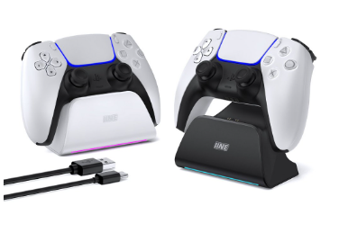 IINE Charging Station Single charging stand supports with Light Instructions for PS5 Controller