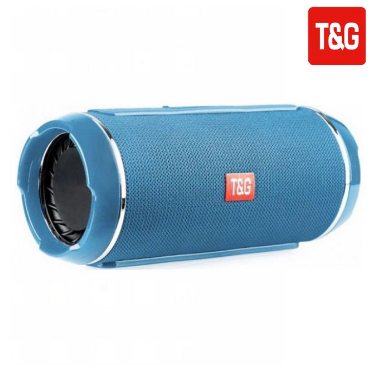 T&G TG-116 Splashproof Stereo Wireless Portable Bluetooth Speaker Blue