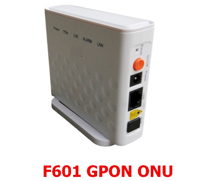Brand New 1GE GPON ONU F601 FTTH 1port GPON ONU FTTH Ethernet 1.25G 1-Port with Power Supply