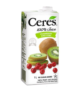 Ceres Fruit Juice Cranberry and Kiwi 1Liter