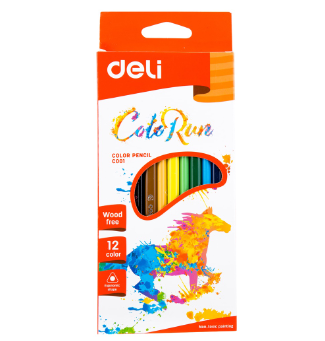 Deli C00100 Colorun Colored Pencil 12 Colors [79C00100]