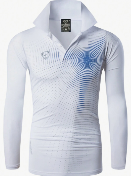 1pc Men's Sports Polo Shirt,Quick-Drying & Fitted, For Polo, Tennis, Golf, Bowling Gym Clothes Men