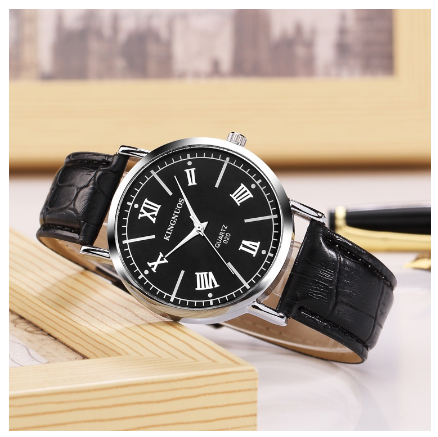 Fashion roman numeral scale belt waterproof watch high-end casual couple watch student watch 001