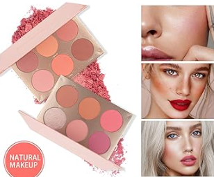 BEAUTY GLAZED 3 In 1 Highlighter Eyeshadow Makeup Palette Cheek Blush Powder Makeup Kit