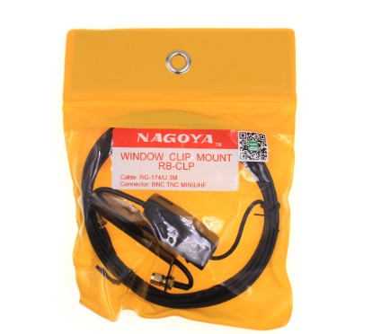 Original Nagoya RG-174/U 3M Mount Clip Radio Antenna Mounting Bracket RB-CLP SMA-M for BaoFeng UV-82 UV-5R GT-3 UV-82 BF-888S