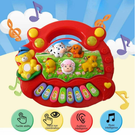 Musical Instrument Toy Baby Kids Animal Farm Piano Developmental Music Educational Toys For Children