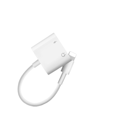 Popcorn 2in1 For I-Phone adapter Audio Adapter 3.5mm Jack Charging Earphone Cable Aux 2in1 Splitter