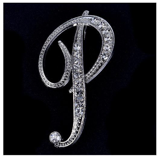 Crystal Rhinestone 26 Letters Women Collar Brooch Pin Corsage Bouquet Jewelry Modish P