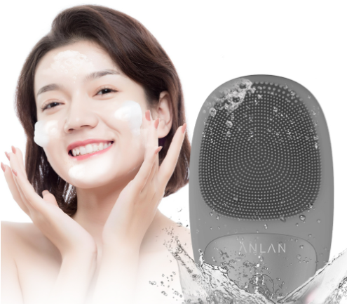 ANLAN Electric Silicone Facial Cleansing Brush Waterproof Vibration Massage