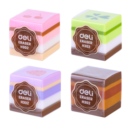 Deli H302 Mini Cake Eraser 1PC