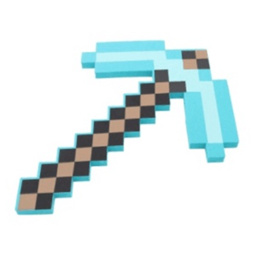 Game Eva Foam Diamond Pickaxe Axe Hamaxe Swords Model Toy Kids Gift Action Figure Toys Cosplay Props A5