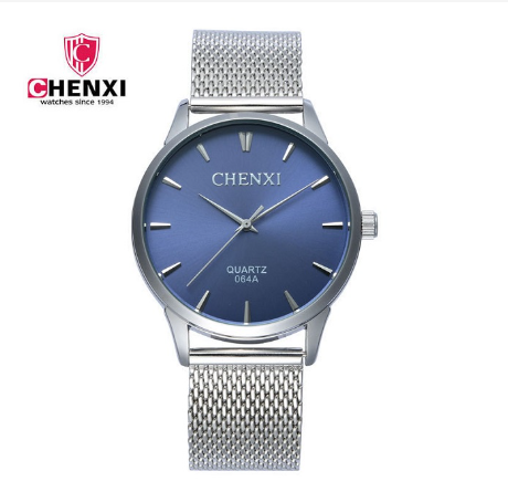 CHENXI Famous Brand Original Brand Stainless Steel Quartz Watch Men's Business Analog Watch Silver Strap 2 Color Dial Watch M4