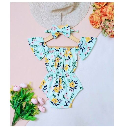 Baby Romper With Turban (UP TO18months) 09