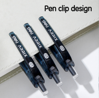 Deli EG08-BK Arrix Bullet Tip Gel Pen 0.5mm Black 1PC [78G08-BK]