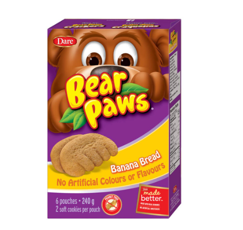 Dare Bear Paws Banana Bread 240g