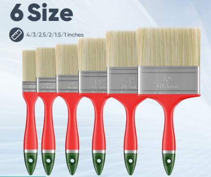 Mitsushi 1"1.5"2"2.5"3"4"Paint Brush High Quality Paint Brush Art Crafts Painting Tool