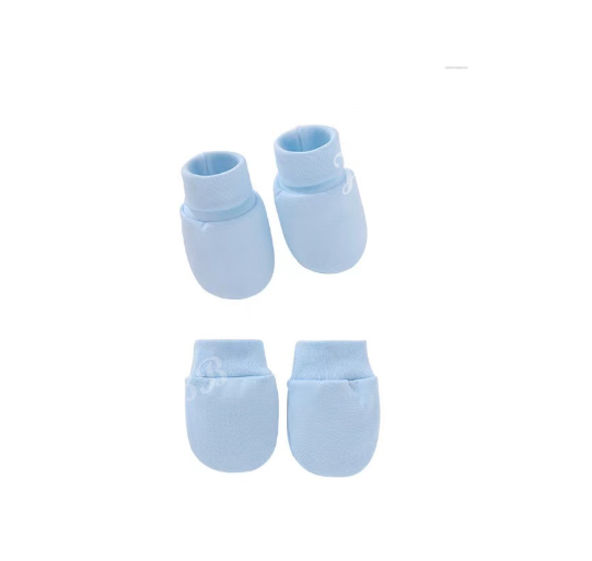 Baby Mittens and Booties Set Newborn Infant Cotton Mitten Set M20