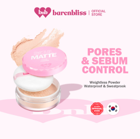 Barenbliss BNB Soul Matte Loose Powder Korean Clean Clear Face Powder Oil Control Make Up Foundation