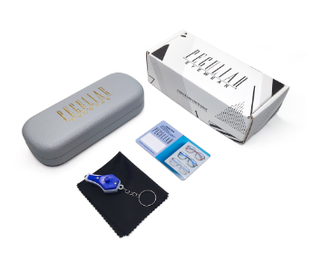 Peculiar Eyewear LOUISE Round Anti Radiation in Metallic Frame for Men and Women