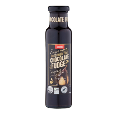 Coles Chocolate Fudge Topping 250ml