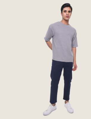 Memo Textured Boxy T-Shirt For Men