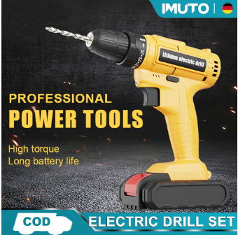 Imuto Electric Drill Cordless Impact Wrench Cordless Brushless Motor Electric Impact Wrench Set