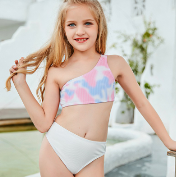 2021 Summer Girl Baby Backless Beach Swimwear Swimming Costume Bikini Child Kid Swimsuit Bathing Suit