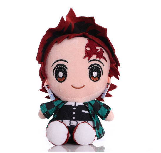 20CM Demon Slayer Plush Toys Kawaii Kamado Tanjirou Agatsuma Zenitsu Kamado Nezuko Stuffed Dolls Lovely Pillow DS14
