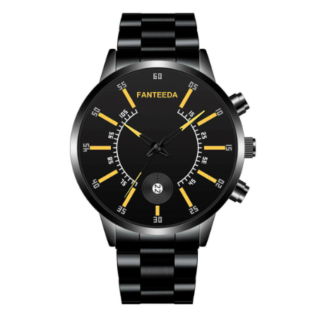 2020 new color scale calendar quartz watch alloy steel band men's watch fashion fashion business large plate Watch M7