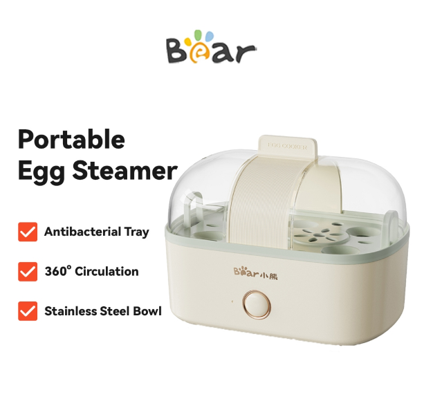 Bear Steamer Electric Egg Cooker Siomai Steamer Egg Boiler Breakfast Maker for Baby Food Appliances for Home