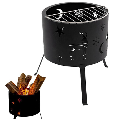 Camping Fire Wood Stove Folding Wood Burning Portable Ultra Lightweight Iron Elk Starry Firewood