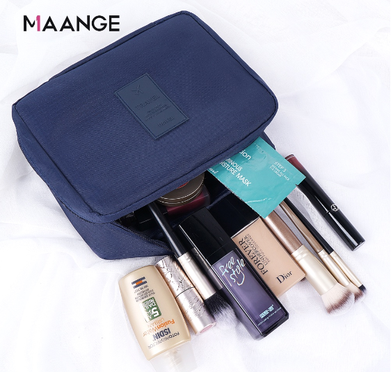 Maange Makeup Bag Portable Cosmetic Large Capacity Travel Case Organizer