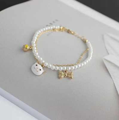 Bracelet Female fashion Gold Natural Pearl Bracelet