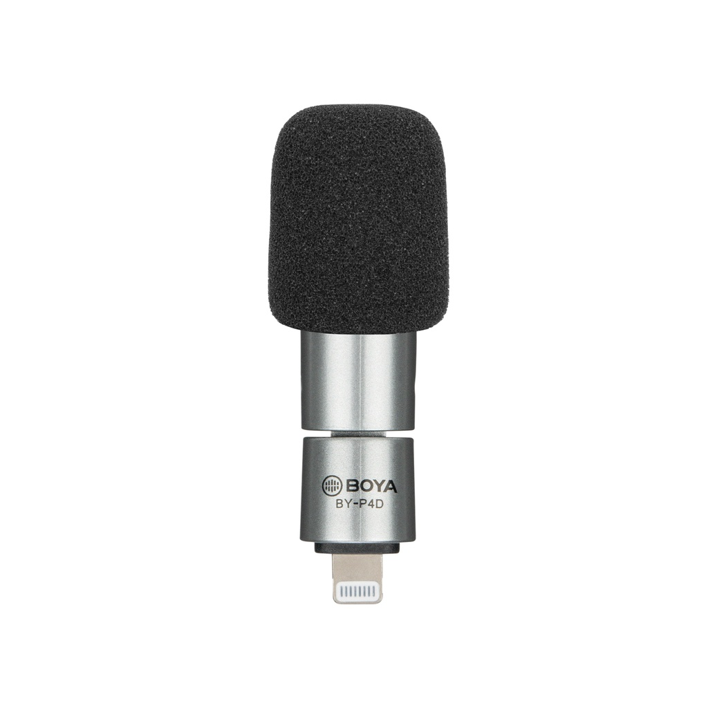 BOYA BY-P4D Mini Mic Omnidirectional Condenser Microphone Plug & Play Small Mic for iPhone iOS iPad