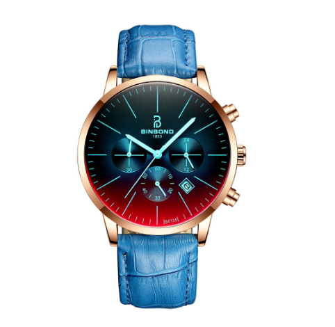 Binbond Original Luxury Ultra-Thin Fashion Multi-Function Symphony Sports Men Waterproof Stainless Steel Watch M01