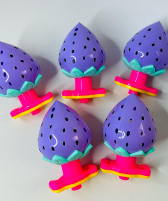 Spinning Top Strawberry with Lights