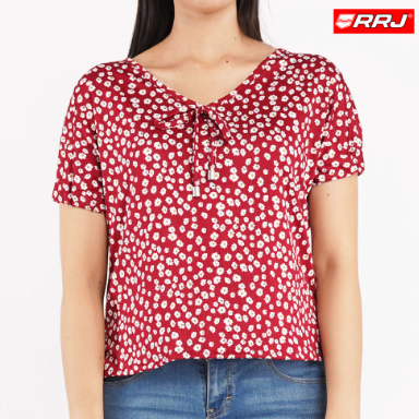 RRJ Basic Woven Ladies Boxy Fitting Shirt Rayon Fabric Trendy fashion Casual Top 136826-U Maroon