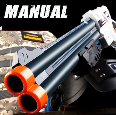 Storm Blaster Gun toy, Nerf Gun toy, Shotgun shape, Soft Bullet Toy Gun.