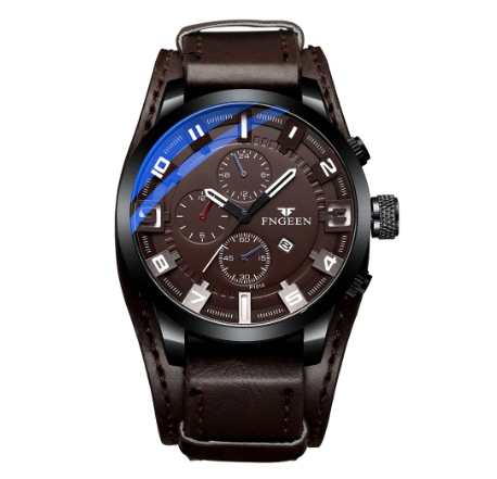 FNGEEN 1010 Men‘s Quartz Watch COFFEE