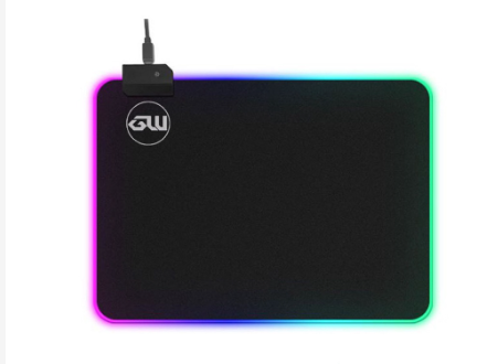 Gigaware LED Lighting RGB Gaming Mouse Pad Comfortable Playing Mouse Pad (300X250X4mm)