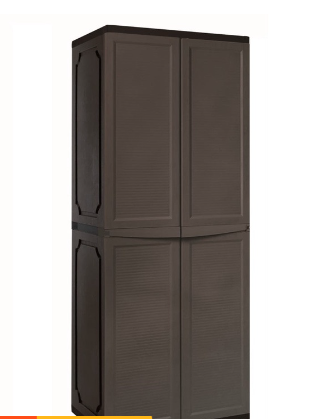 MG180B L.BROWN SELF SPACE CLICK-LOCK WARDROBE CBNT