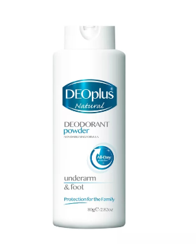 DEOPLUS Natural Deodorant Powder 80G