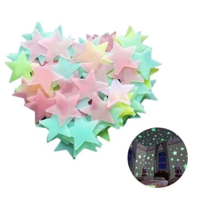 Glow In The Dark Star Sticker Decal Wall Sticker（100pcs）