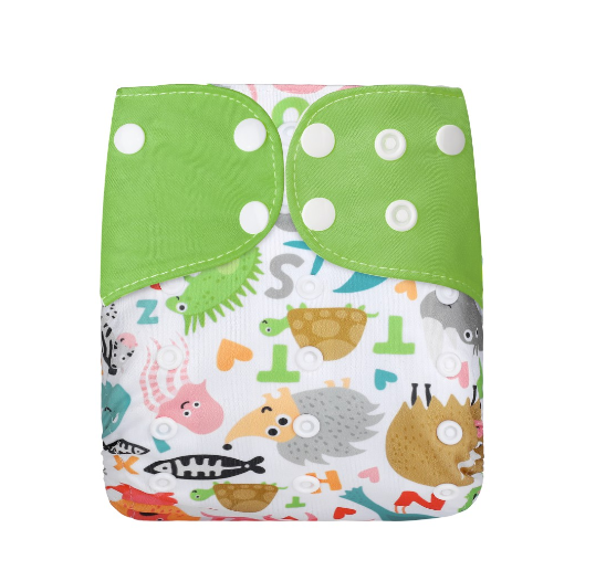 Reusable Waterproof Diaper With Single Size Print D29