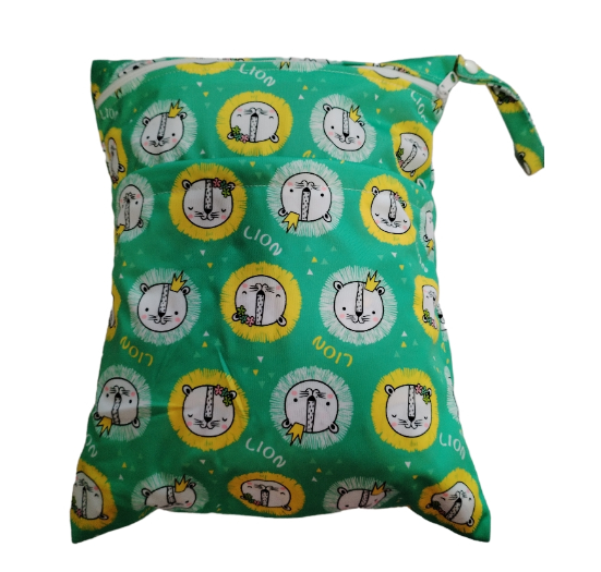 30x37cm Cloth Diaper Wet Dry Bags Double Zipper Mixed Color Printed Portable Waterproof Dag Storage Bag Swimwear Bag C26