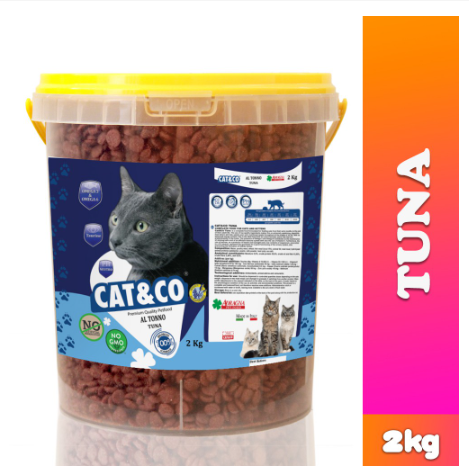 Cat & Co Premium Cat Food Tuna 2kg Made In Italy Cat Foods Dry Cat Food